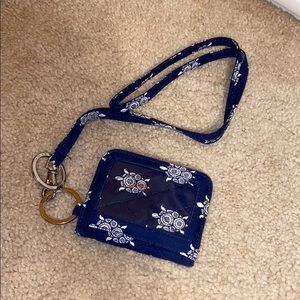 Vera Bradley wallet with lanyard
